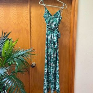 Palm Floral Jumpsuit